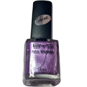 BYS Nail Polish Varnish 14ml N159 Thank God Its Friday Chrome Purple Colour