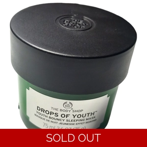 Body Shop Sleeping Mask 75ml Drops Youth Bouncy Face Sunflower Oil Skin Sleep
