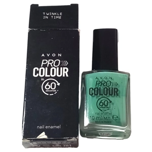 Avon Nail Polish Varnish 10ml Twinkle In Time Pro Colour 60 Second Nails Shine