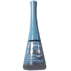 Bourjois Nail Polish Varnish 9ml 08 Bleu Water Texture Nails 1 Seconde Gel Tip