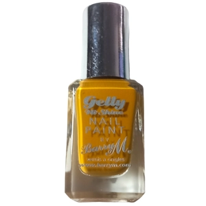 Barry M Nail Polish 10ml Mustard Yellow Gelly Hi Shine Paint Colour Shiny Mani