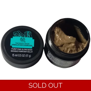 Body Shop Glow Mask 15ml Himalayan Charcoal Purifying Skin Face Care Masque