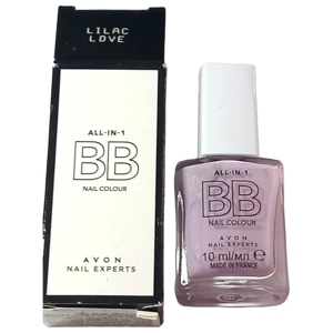 Avon Nail Polish Varnish 10ml Lilac Love Purple All-In-1 BB Colour Experts Tip