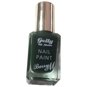 Barry M Nail Polish 10ml Black Pistachio Gelly Hi Shine Green Colour Paint Tip