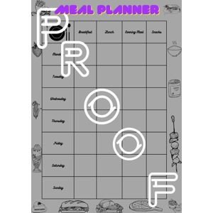 Weekly Meal Planner: Family Budget Printable Template (A4 Digital Download)