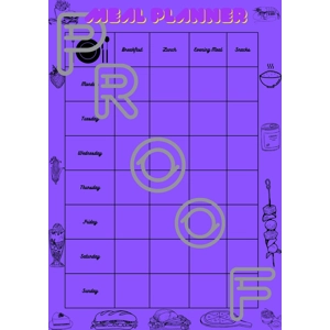 Weekly Meal Planner: Family Budget Printable (PDF Digital Download)