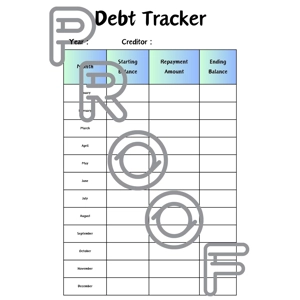 Debt Repayment Tracker: Monthly Progress Planner (Digital Download)