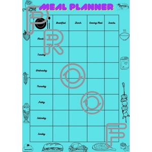 Weekly Meal Planner: Family Budget Printable Template (A4 Digital Download)