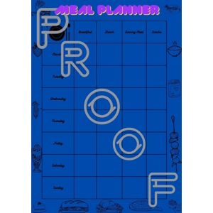 Weekly Meal Planner: Family Budget Printable Template (PDF Digital Download)