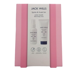 Jack Wills Spritz and Soak Gift Set (Ambre Vanille Mini Bo..