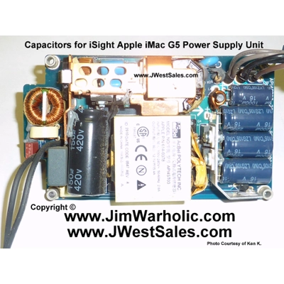 S Style iSight G5 Apple PSU Capacitors S Style iSight G5 Apple PSU Capacitors