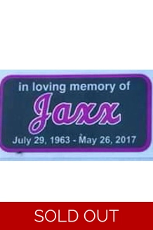 Jaxx Memorial Patch
