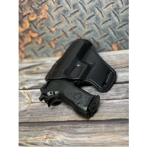 OWB Leather Pancake Belt Slot Holster Hebrews 13:6