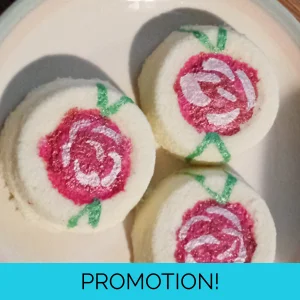 YSL MON PARIS W TYPE ROSES BATH BOMBS 4 PC
