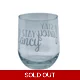 Stay Fancy Stemless Wine Glass