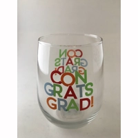 Congrats Grad | Wine Glass