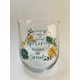 Spring Makes Me Smile Wine Glass