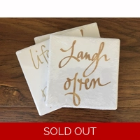 Coaster set - Life and Laugh