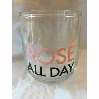 Rose ALL DAY Stemless Wine Glass