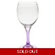 Purple Stemmed Wine Glass