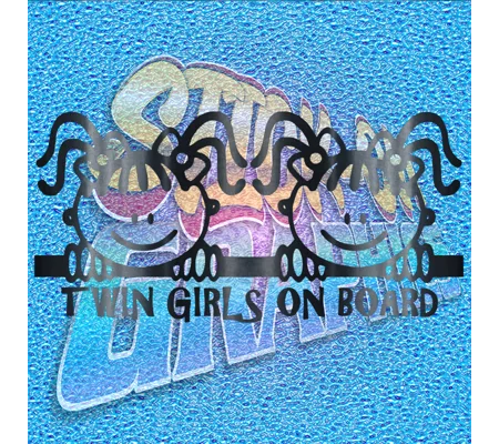 On Board Twin Girls