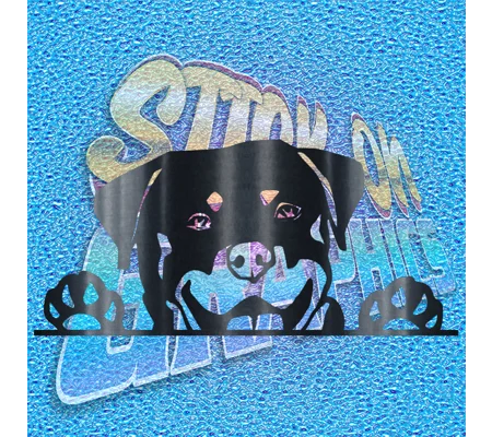 Hiding Rottweiler