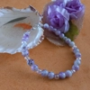 Purple and White Bracelet