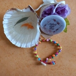 Double Stranded Button Bracelet - AB Shimmer Double Stranded Button Bracelet - AB Shimmer