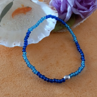Anklet - Light and Dark Blue Anklet - Light and Dark Blue