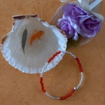 Anklet - Red and White Anklet - Red and White
