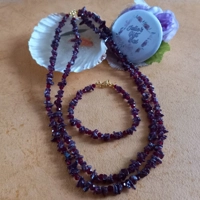 Anya Necklace & Bracelet Set - Garnet
