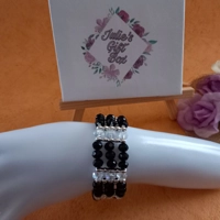 Beatrice Bracelet - Black Crystal