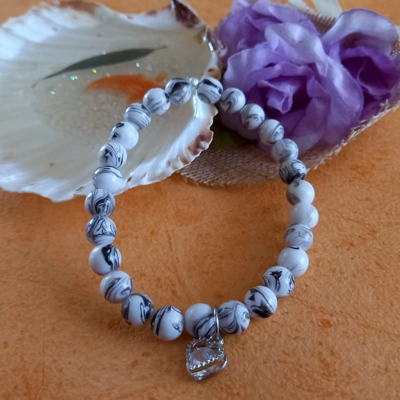 Black Marble Bracelet