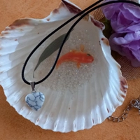 Blue Marble Heart Pendant