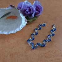 Blue Shaded Chainmaille Bracelet
