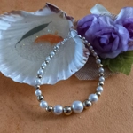 Pearl Bracelet - Gold & Silver Pearl Bracelet - Gold & Silver