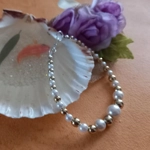 Pearl Bracelet - Gold & Silver Pearl Bracelet - Gold & Silver