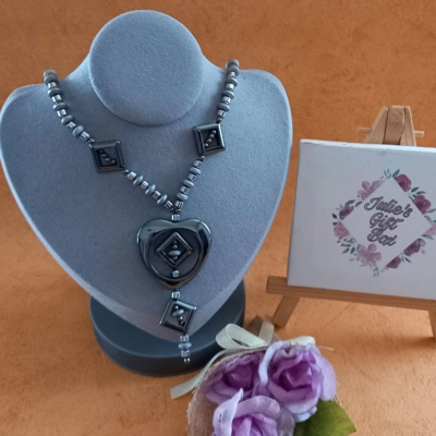 Brianna Hematite Necklace - Silver Brianna Hematite Necklace - Silver