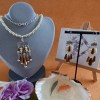 Carmen Cone Necklace & Earrings - Bronze