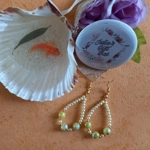 Catherine Drop Hoop Earrings - Lemon Catherine Drop Hoop Earrings - Lemon