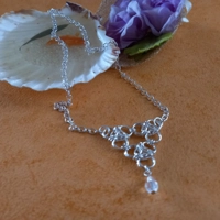 Chainmaille Aura Unit Necklace - Crystal Clear