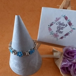 Chainmaille Charm Bracelet - Blue Bunny Chainmaille Charm Bracelet - Blue Bunny