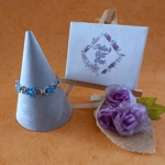Chainmaille Charm Bracelet - Blue Bunny Chainmaille Charm Bracelet - Blue Bunny