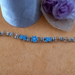 Chainmaille Charm Bracelet - Blue Bunny Chainmaille Charm Bracelet - Blue Bunny