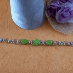 Chainmaille Charm Bracelet - Green Chainmaille Charm Bracelet - Green