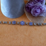 Chainmaille Charm Bracelet - Lilac Chainmaille Charm Bracelet - Lilac