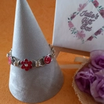 Chainmaille Charm Bracelet - Red Chainmaille Charm Bracelet - Red