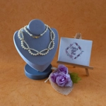 Chantelle Chaton Necklace - Light Peach Chantelle Chaton Necklace - Light Peach