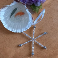 Christmas Hanging Snowflake Ornament - Silver