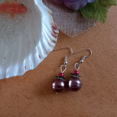 Christmas Pudding Earrings Christmas Pudding Earrings